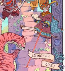 'Dungeon Cats' Giclée Print