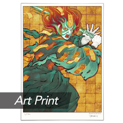 Print: MTG Limited Edition - 'Berserk' Metallic Giclée Print