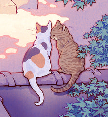 'Kyoto Cats' Giclee Print