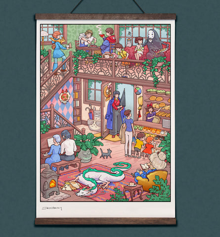 **Pre-Order** 'Cozy Cafe' Scroll
