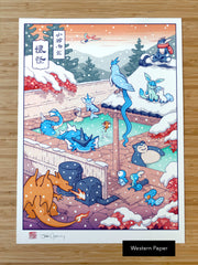 'Winter Hot Spring' Giclee Print