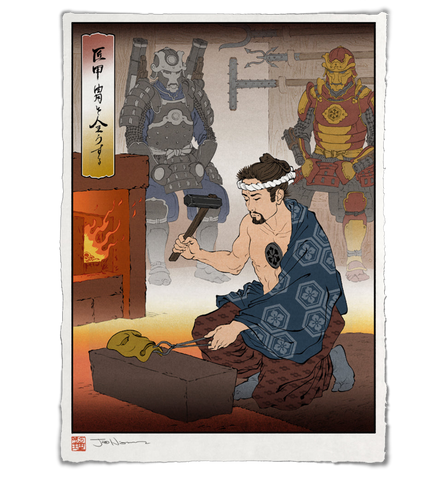 'Working the Forge' Giclée Print