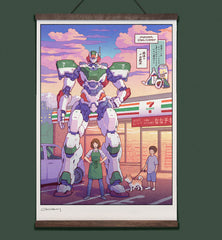 **Pre-Order** 'Mecha Delivery - Seven' Wall Scroll