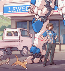 **Pre-Order** 'Mecha Delivery - Lawson' Wall Scroll