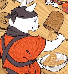 **Pre-Order** 'Ramen Cats' Scroll