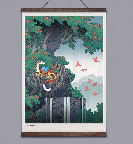 **Pre-Order** 'Waiting out the Rain' Scroll
