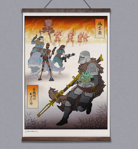 **Pre-Order** 'Wolf on the Run' Scroll